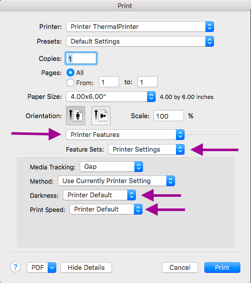 How To Change Printer settings To Labels