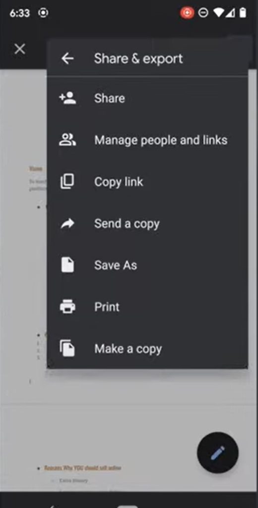 Tap on Print and you will be taken to a print dialog - How To Print From Android Phone To Canon Printer