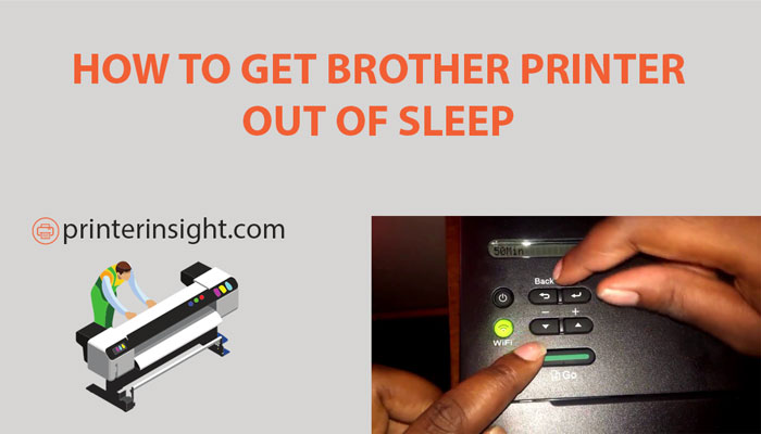 how to get brother printer out of sleep