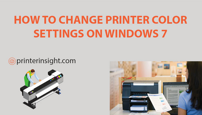 how to change printer color settings on windows 7