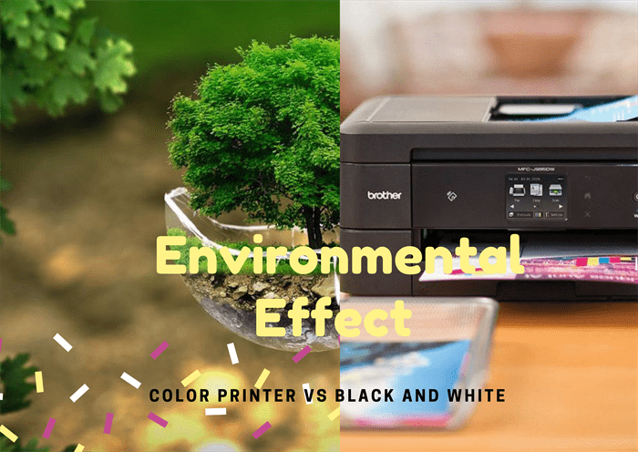 Environmental Effect Color Printer Vs Black And White