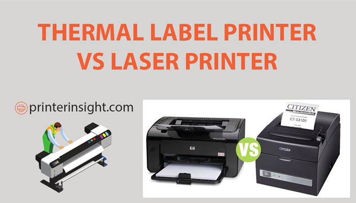 thermal label printer vs laser printer
