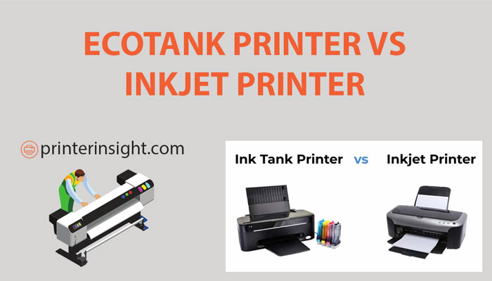 EcoTank Printer vs Inkjet Printer