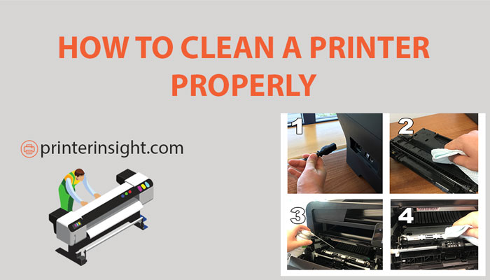 how to clean a printer properly