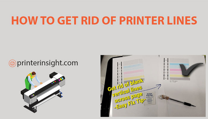 how to get rid of printer lines