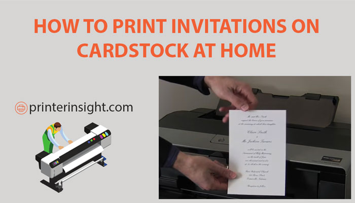 how to print invitations on cardstock at home