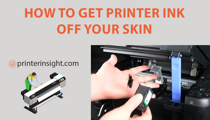 how to get printer ink off your skin