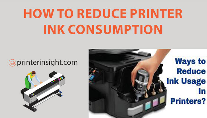 how to reduce printer ink consumption