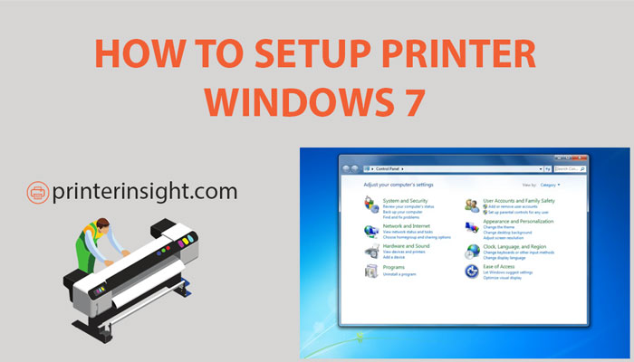how to setup printer windows 7