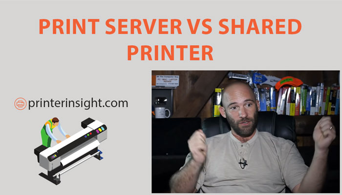 print server Vs shared printer