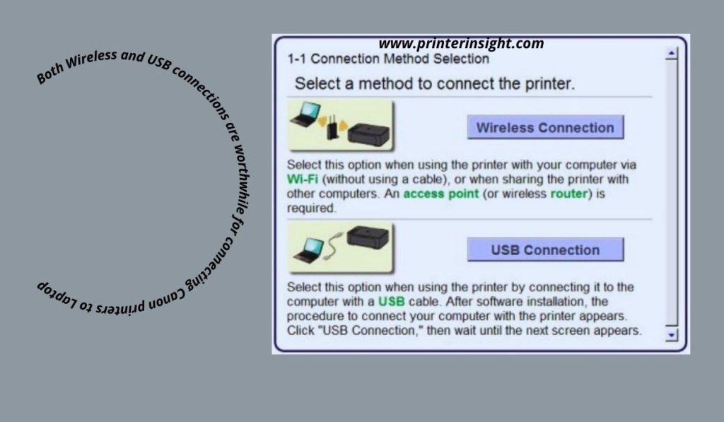 USB and Wireless Connection in Canon Multifunctional Printer - How to Connect Canon Printer to Laptop without USB Cable? 