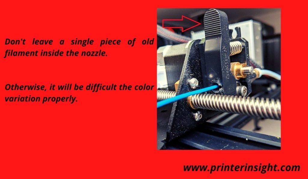 Purging of the Nozzle - How to Change 3D Printer Filament