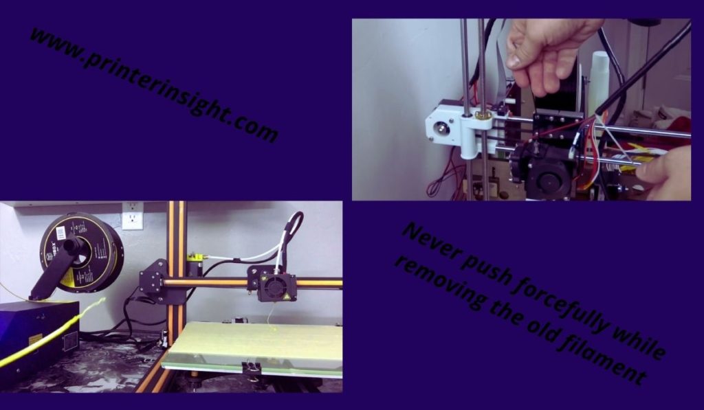 Removal of the Old Filament from the 3D Printer - How to Change 3D Printer Filament