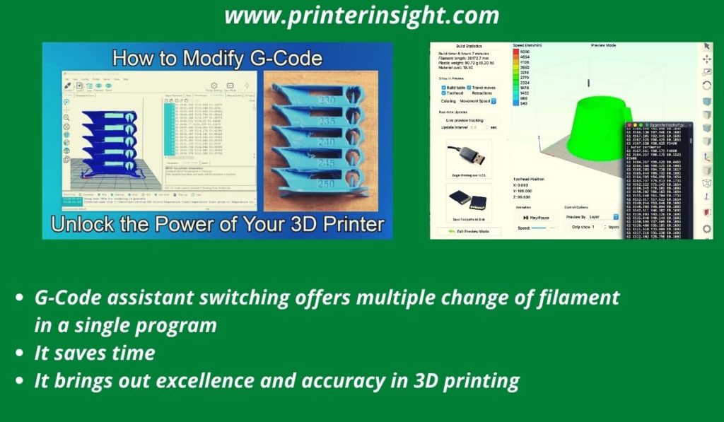 Switching via G-Code Assistant - How to Change 3D Printer Filament