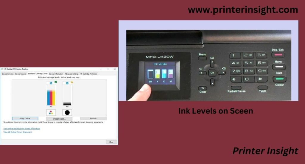 Checking Ink Level in Printer Display - When Will I Need to Replace My Ink Cartridge