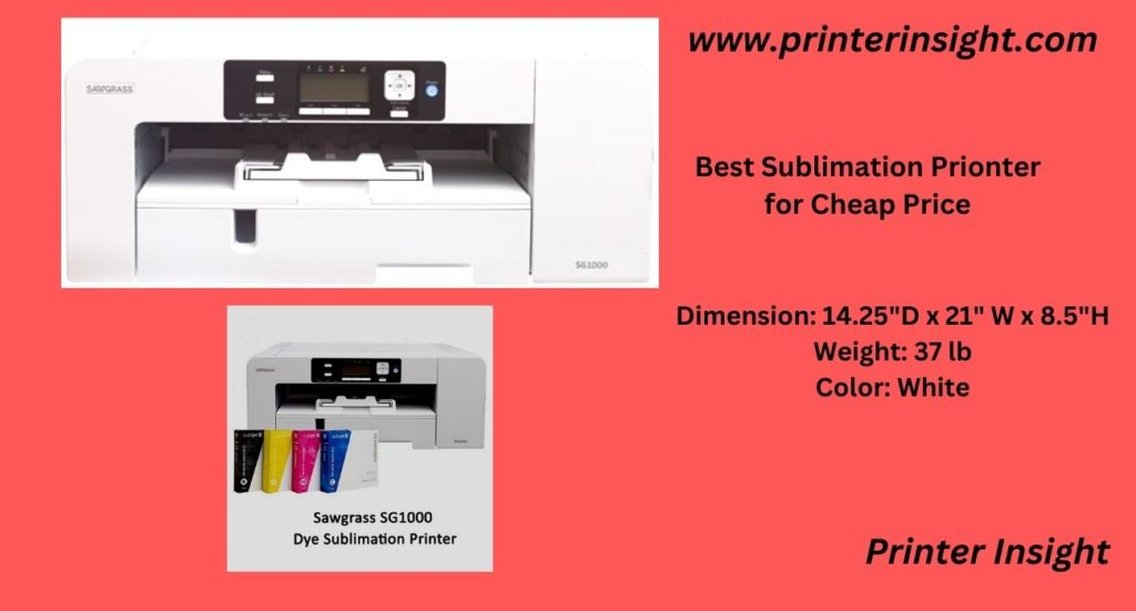 Sawgrass Sublimation Printer of the SG-1000 Series