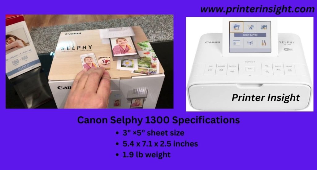 Canon Selphy CP1300 Sublimation Printer