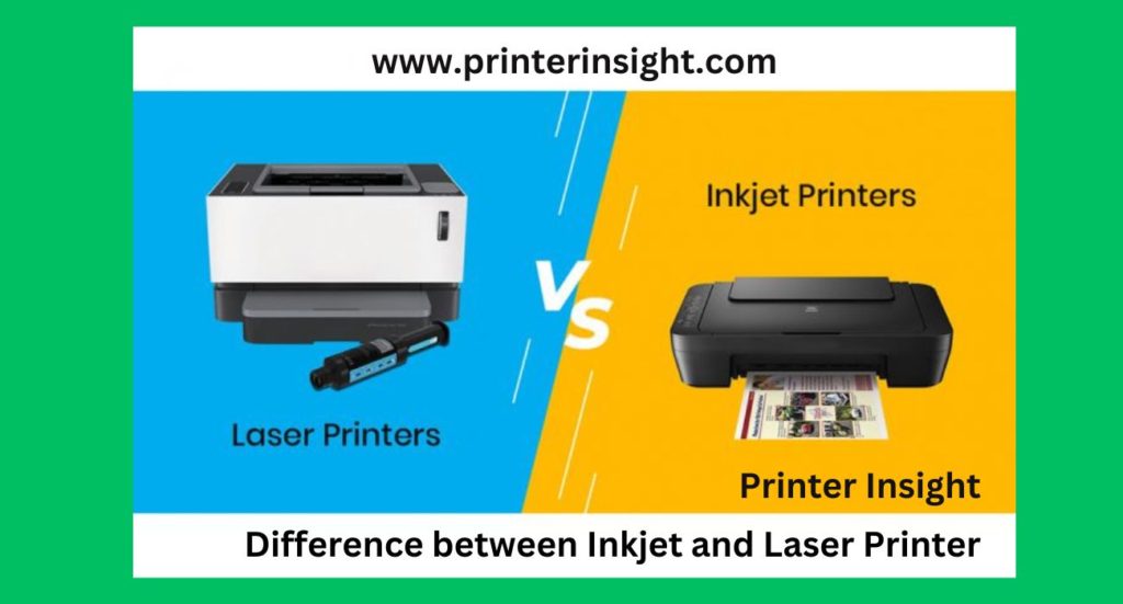 What is Difference between Inkjet and Laser Printer