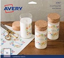 Avery Printable Vinyl Glossy 