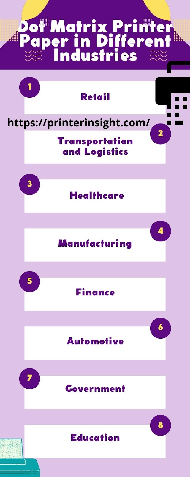 Dot Matrix Printer Paper in Different Industries