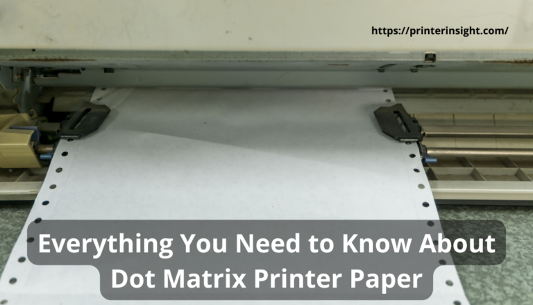 Everything You Need to Know About Dot Matrix Printer Paper