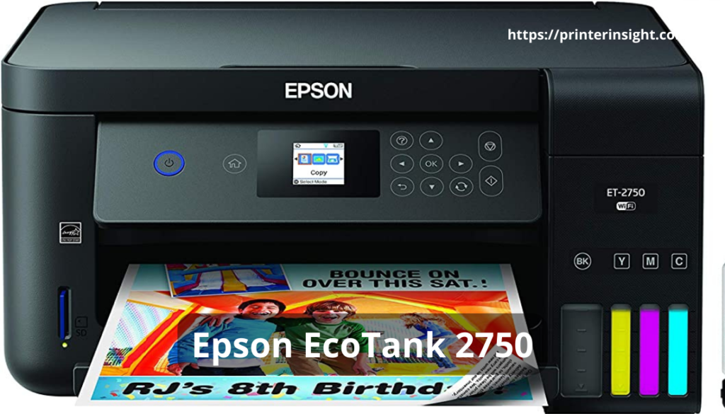 Epson EcoTank 2750 - Best for both document and photo printing
