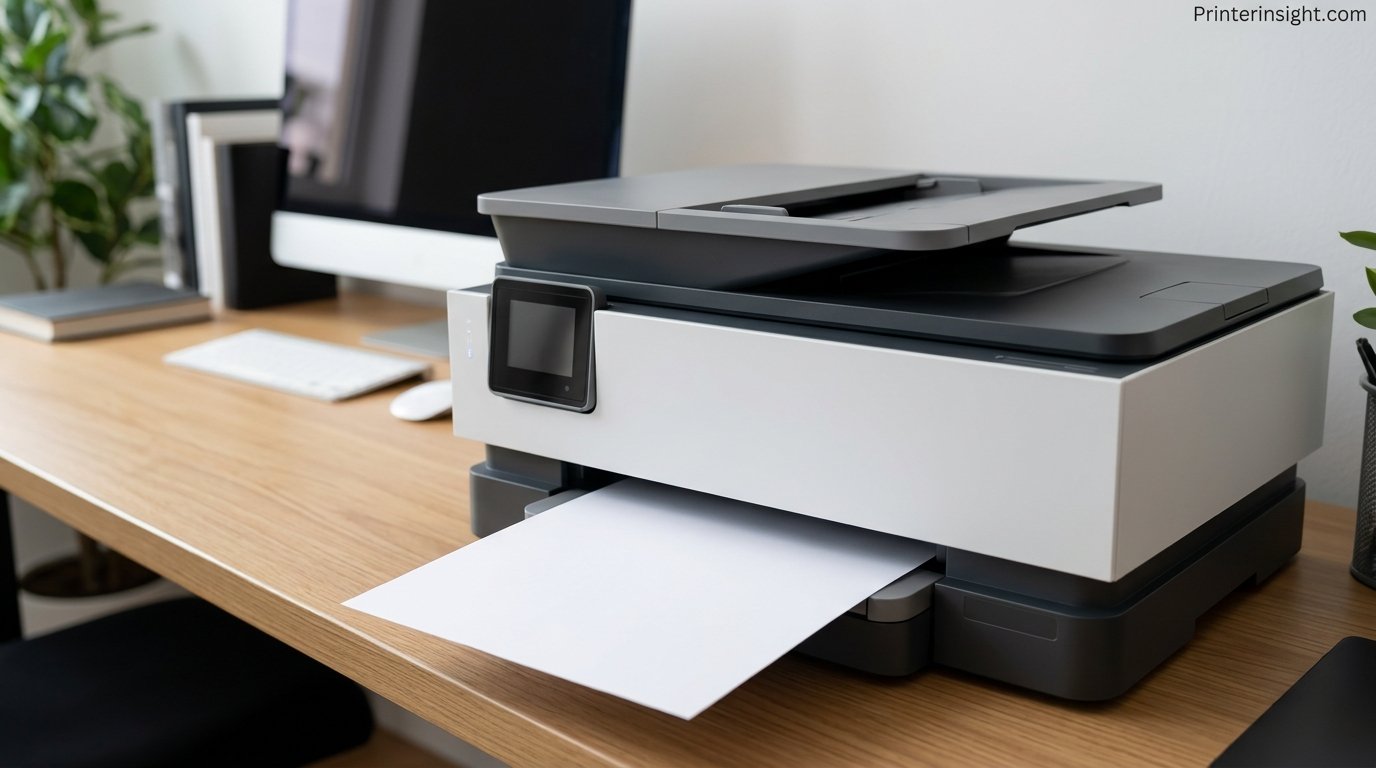 Printer ejecting a completely blank white page onto the output tray